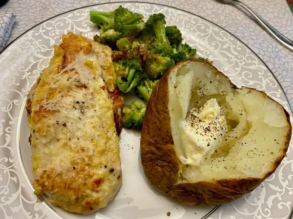 Chicken with Potato Crust